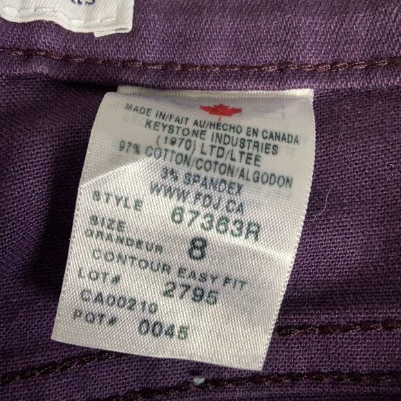 Nwt high waisted purple pants jeans French dressing plum - Picture 11 of 11